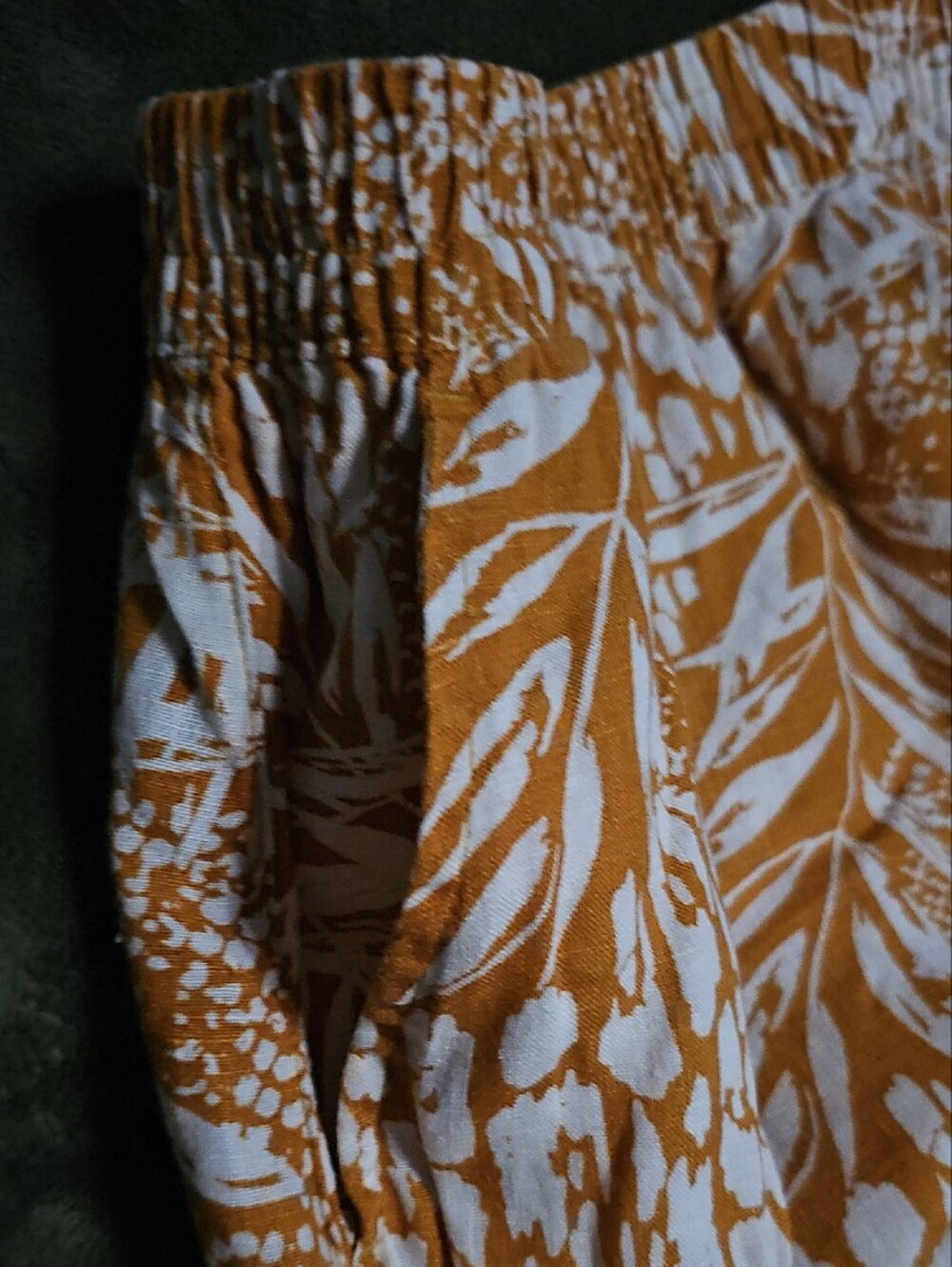 Christian Siriano Mustard and White Floral Ruffle Mini Skirt - Picture 4 of 5